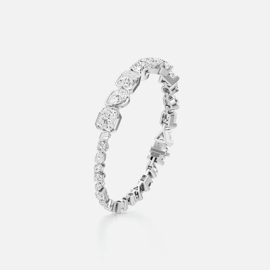 Diamond Station Cluster Bracelet