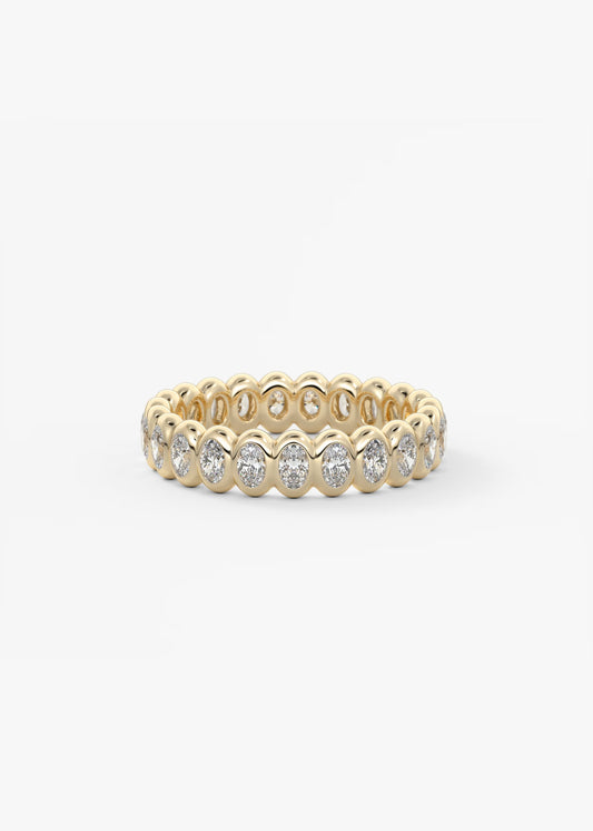 Oval Cut Diamond Band
