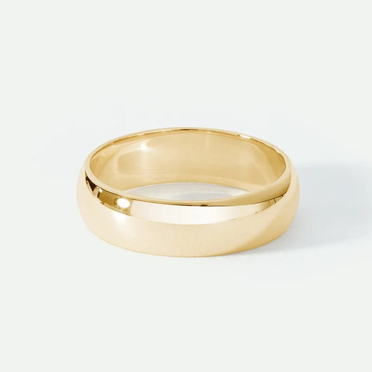 Classic Domed Gold Band