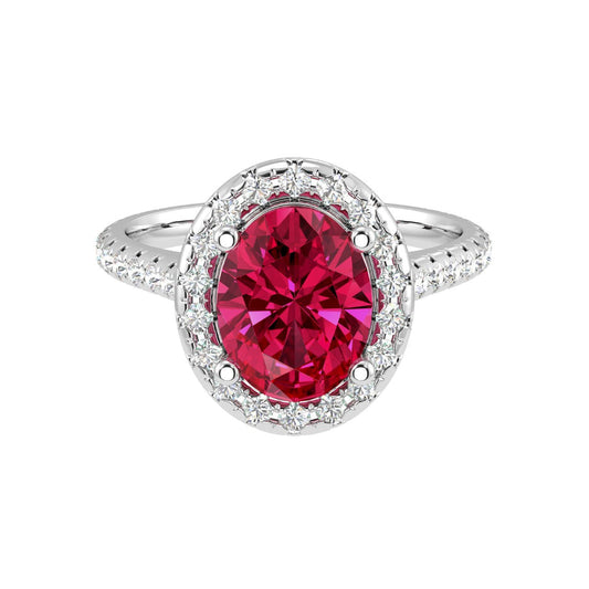 Cushion Ruby Statement Ring