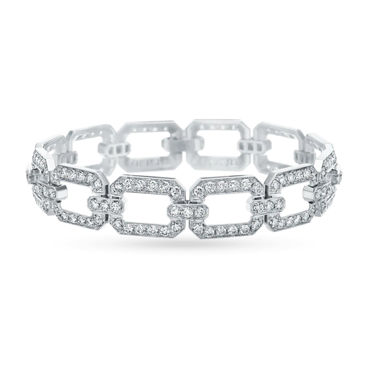 Diamond Link Statement Bracelet