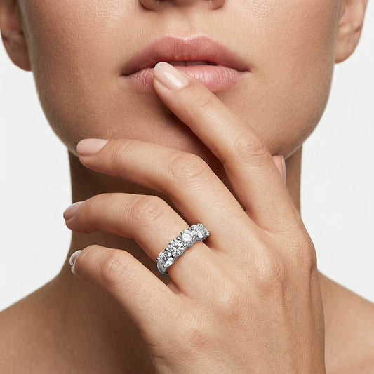 Five-Stone Basket Prong Band