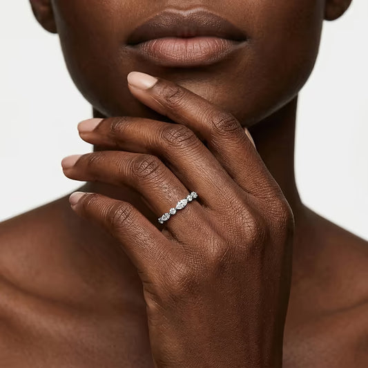 Seven-Stone Round and Marquise Band
