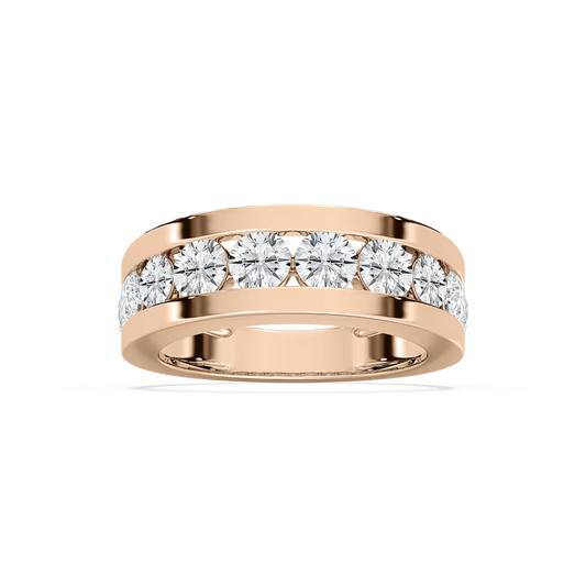 Silas Rose Gold Channel Band