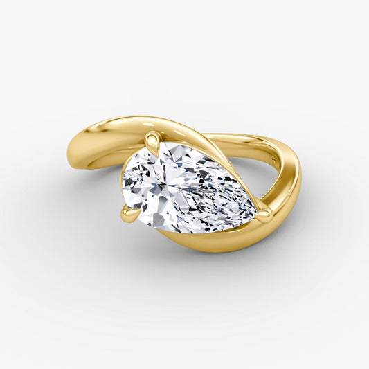 Open Pear Cut Ring