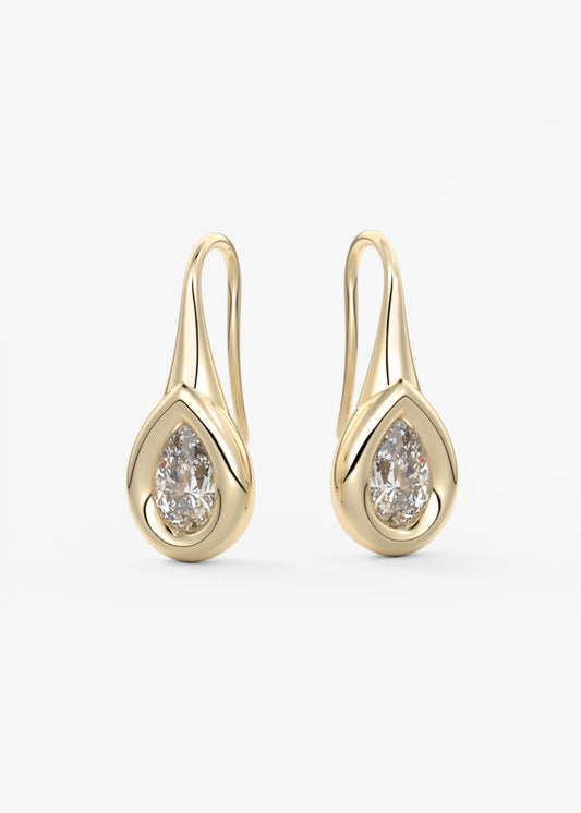 Yellow Sapphire Drop Earrings