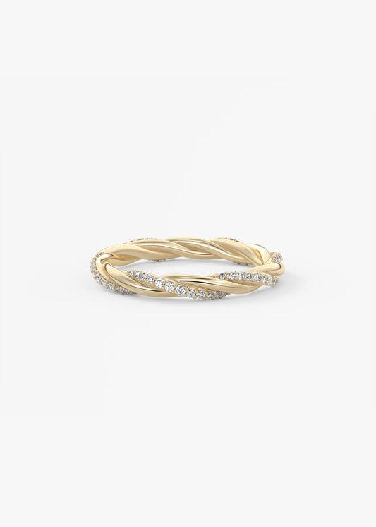 Twisted Gold Anniversary Band