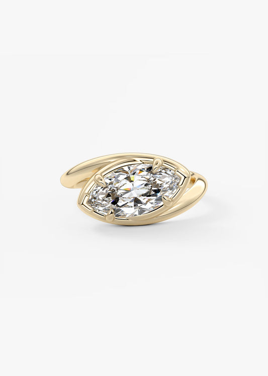 Marquise Bezel Contour Ring