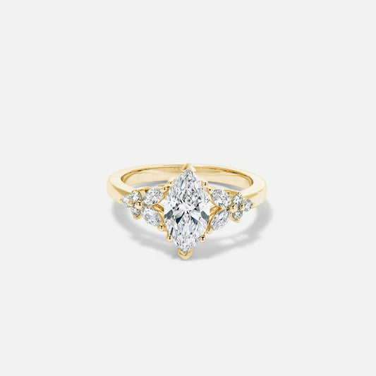 Vintage Marquise Cluster Ring