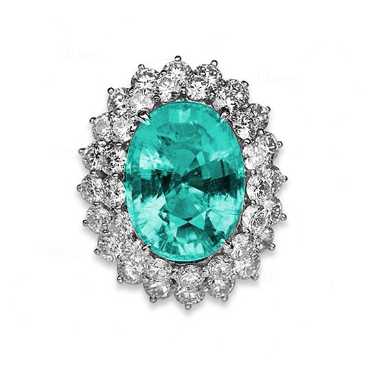 Paraíba Tourmaline Oval Ring