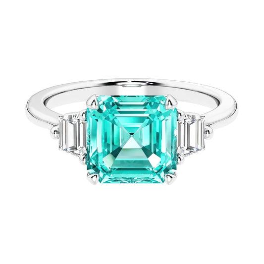 Emerald-Cut Paraíba Ring