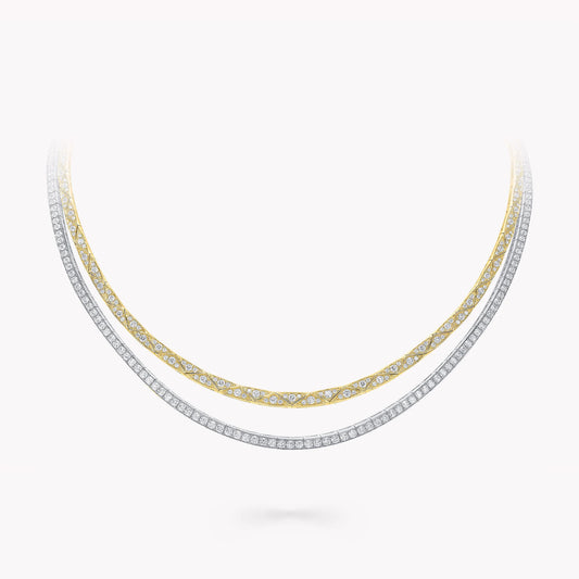 Polished Gold Link Necklace