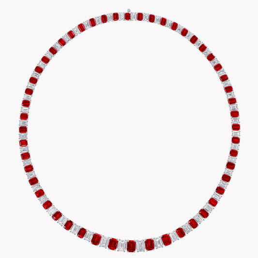 Ruby Circular Statement Necklace