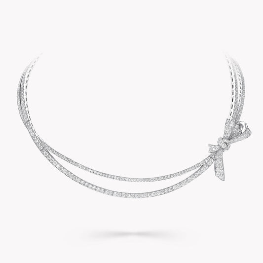 Diamond Knot Statement Necklace