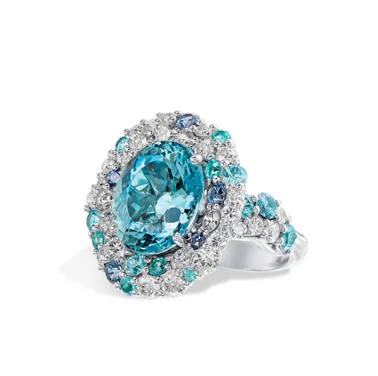 Paraíba Tourmaline Cocktail Ring