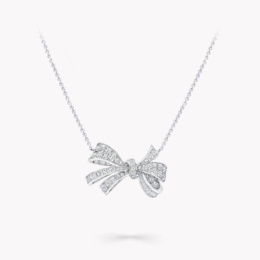 Diamond Bow Pendant