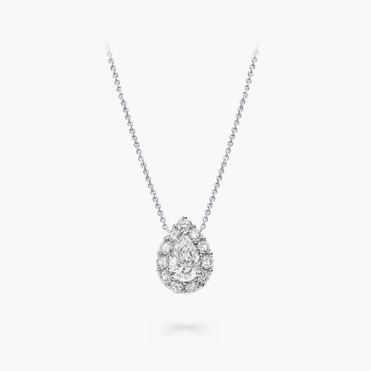 Pear Diamond Drop Necklace