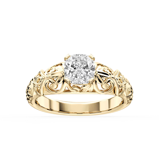 Tory Cushion Filigree Ring